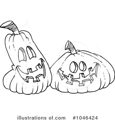 Royalty-Free (RF) Pumpkins Clipart Illustration by toonaday - Stock Sample #1046424
