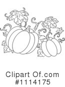Pumpkins Clipart #1114175 by Vector Tradition SM