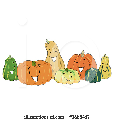 Royalty-Free (RF) Pumpkins Clipart Illustration by BNP Design Studio - Stock Sample #1685487