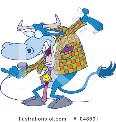 Bull Clipart #1048591 by toonaday