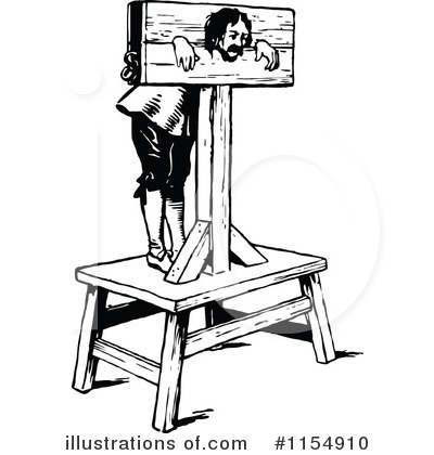 Royalty-Free (RF) Punishment Clipart Illustration by Prawny Vintage - Stock Sample #1154910
