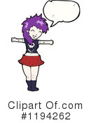 Punk Girl Clipart #1194262 by lineartestpilot