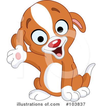 Royalty-Free (RF) Puppy Clipart Illustration by yayayoyo - Stock Sample #103837