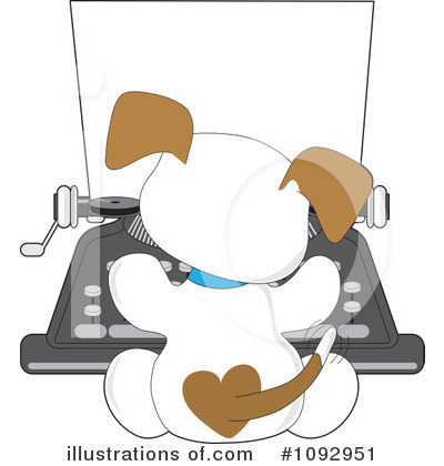 Royalty-Free (RF) Puppy Clipart Illustration by Maria Bell - Stock Sample #1092951
