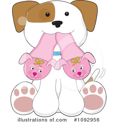 Royalty-Free (RF) Puppy Clipart Illustration by Maria Bell - Stock Sample #1092956