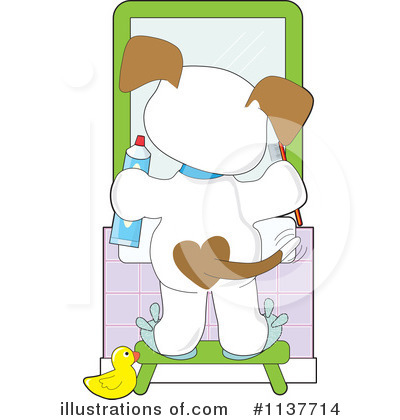 Brushing Teeth Clipart #1137714 by Maria Bell