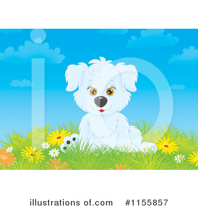 Royalty-Free (RF) Puppy Clipart Illustration by Alex Bannykh - Stock Sample #1155857