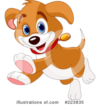 Royalty-Free (RF) Puppy Clipart Illustration by Pushkin - Stock Sample #223835