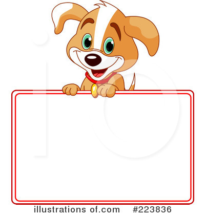 Royalty-Free (RF) Puppy Clipart Illustration by Pushkin - Stock Sample #223836