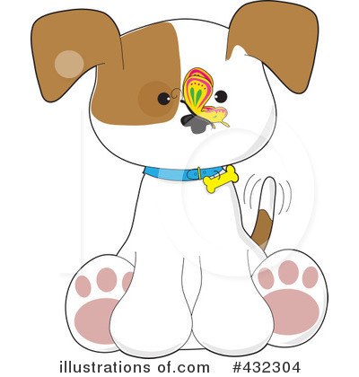 Royalty-Free (RF) Puppy Clipart Illustration by Maria Bell - Stock Sample #432304