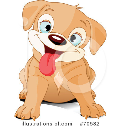 Royalty-Free (RF) Puppy Clipart Illustration by Pushkin - Stock Sample #70582