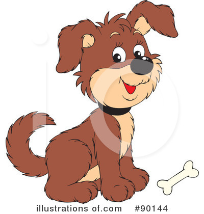 Royalty-Free (RF) Puppy Clipart Illustration by Alex Bannykh - Stock Sample #90144