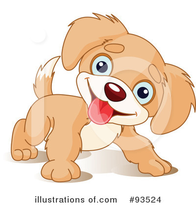 Royalty-Free (RF) Puppy Clipart Illustration by Pushkin - Stock Sample #93524