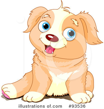 Royalty-Free (RF) Puppy Clipart Illustration by Pushkin - Stock Sample #93536