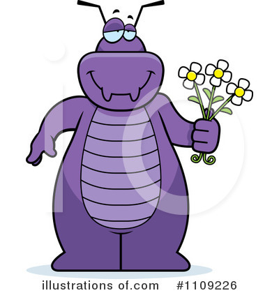 Royalty-Free (RF) Purple Bug Clipart Illustration by Cory Thoman - Stock Sample #1109226