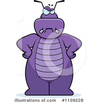 Royalty-Free (RF) Purple Bug Clipart Illustration by Cory Thoman - Stock Sample #1109228