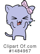Purple Cat Clipart #1484967 by lineartestpilot