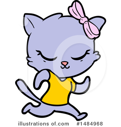 Purple Cat Clipart #1484968 by lineartestpilot