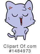 Purple Cat Clipart #1484973 by lineartestpilot