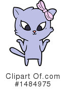 Purple Cat Clipart #1484975 by lineartestpilot