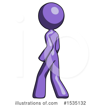 Royalty-Free (RF) Purple Design Mascot Clipart Illustration by Leo Blanchette - Stock Sample #1535132