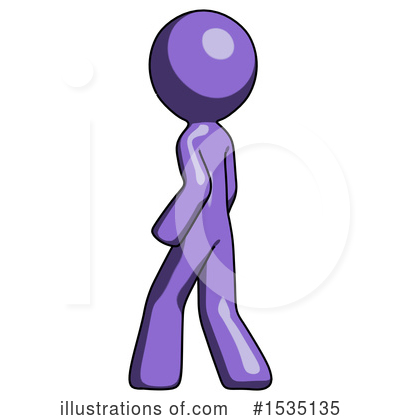Royalty-Free (RF) Purple Design Mascot Clipart Illustration by Leo Blanchette - Stock Sample #1535135
