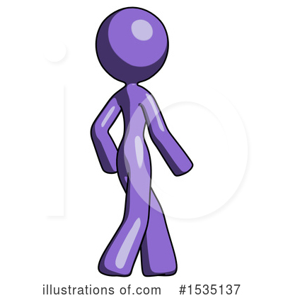 Royalty-Free (RF) Purple Design Mascot Clipart Illustration by Leo Blanchette - Stock Sample #1535137