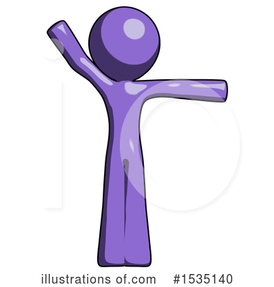 Royalty-Free (RF) Purple Design Mascot Clipart Illustration by Leo Blanchette - Stock Sample #1535140