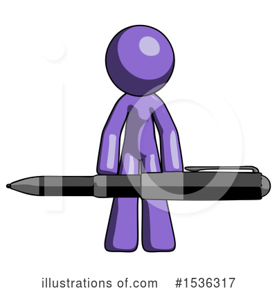 Royalty-Free (RF) Purple Design Mascot Clipart Illustration by Leo Blanchette - Stock Sample #1536317