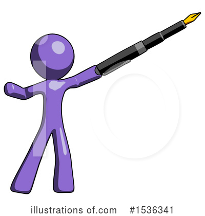Royalty-Free (RF) Purple Design Mascot Clipart Illustration by Leo Blanchette - Stock Sample #1536341
