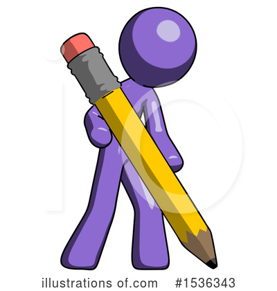 Royalty-Free (RF) Purple Design Mascot Clipart Illustration by Leo Blanchette - Stock Sample #1536343