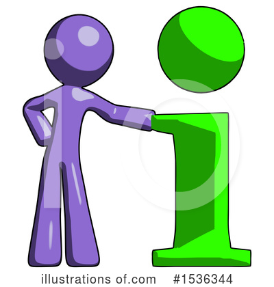 Royalty-Free (RF) Purple Design Mascot Clipart Illustration by Leo Blanchette - Stock Sample #1536344