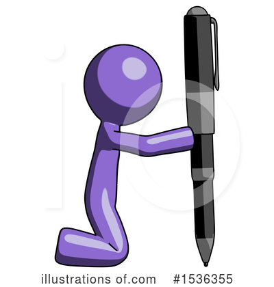 Royalty-Free (RF) Purple Design Mascot Clipart Illustration by Leo Blanchette - Stock Sample #1536355