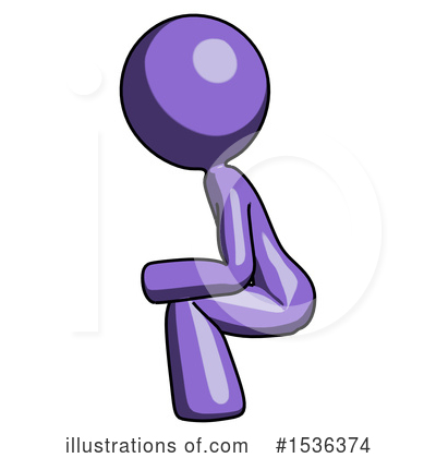 Royalty-Free (RF) Purple Design Mascot Clipart Illustration by Leo Blanchette - Stock Sample #1536374