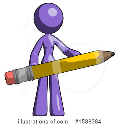 Royalty-Free (RF) Purple Design Mascot Clipart Illustration by Leo Blanchette - Stock Sample #1536384