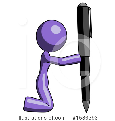 Royalty-Free (RF) Purple Design Mascot Clipart Illustration by Leo Blanchette - Stock Sample #1536393