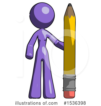 Royalty-Free (RF) Purple Design Mascot Clipart Illustration by Leo Blanchette - Stock Sample #1536398
