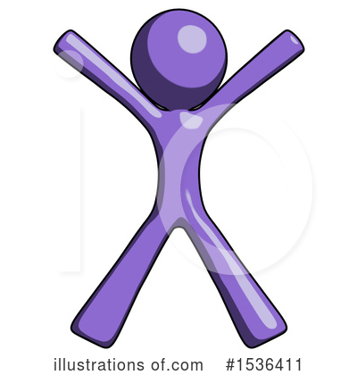 Royalty-Free (RF) Purple Design Mascot Clipart Illustration by Leo Blanchette - Stock Sample #1536411