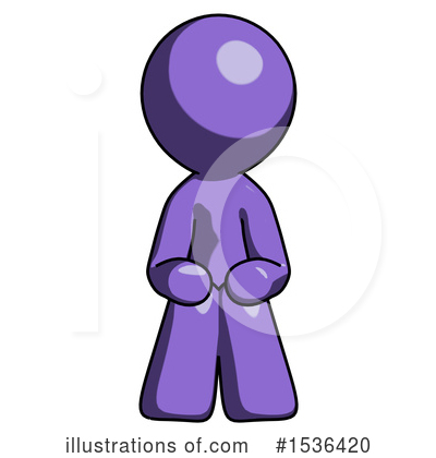 Royalty-Free (RF) Purple Design Mascot Clipart Illustration by Leo Blanchette - Stock Sample #1536420
