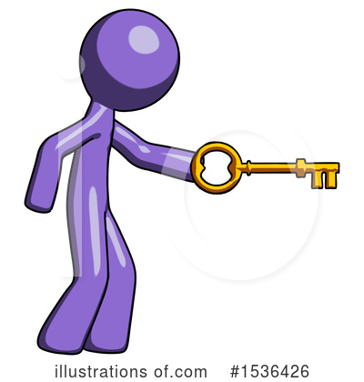 Royalty-Free (RF) Purple Design Mascot Clipart Illustration by Leo Blanchette - Stock Sample #1536426