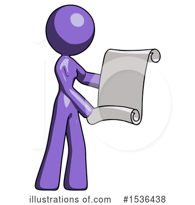 Royalty-Free (RF) Purple Design Mascot Clipart Illustration by Leo Blanchette - Stock Sample #1536438