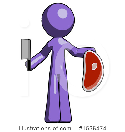 Royalty-Free (RF) Purple Design Mascot Clipart Illustration by Leo Blanchette - Stock Sample #1536474