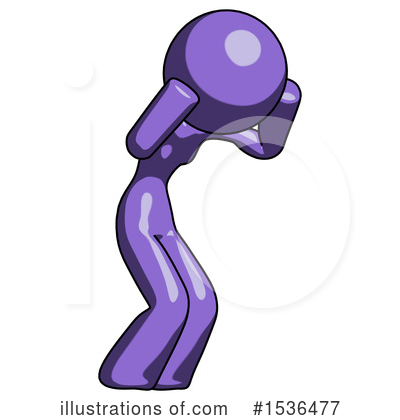 Royalty-Free (RF) Purple Design Mascot Clipart Illustration by Leo Blanchette - Stock Sample #1536477