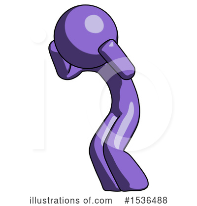 Royalty-Free (RF) Purple Design Mascot Clipart Illustration by Leo Blanchette - Stock Sample #1536488