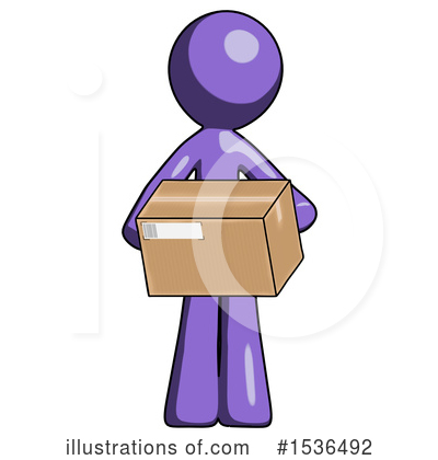 Royalty-Free (RF) Purple Design Mascot Clipart Illustration by Leo Blanchette - Stock Sample #1536492