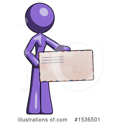 Royalty-Free (RF) Purple Design Mascot Clipart Illustration by Leo Blanchette - Stock Sample #1536501