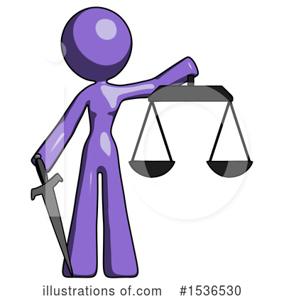 Royalty-Free (RF) Purple Design Mascot Clipart Illustration by Leo Blanchette - Stock Sample #1536530