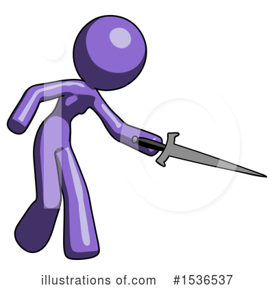 Royalty-Free (RF) Purple Design Mascot Clipart Illustration by Leo Blanchette - Stock Sample #1536537