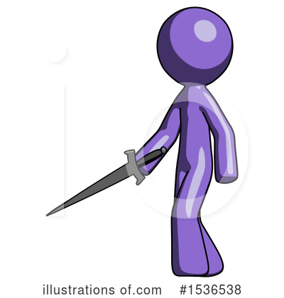 Royalty-Free (RF) Purple Design Mascot Clipart Illustration by Leo Blanchette - Stock Sample #1536538