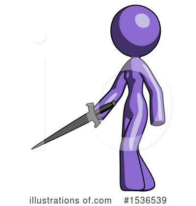 Royalty-Free (RF) Purple Design Mascot Clipart Illustration by Leo Blanchette - Stock Sample #1536539